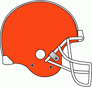 Cleveland Browns 1975-1995 Helmet iron on transfers for fabric